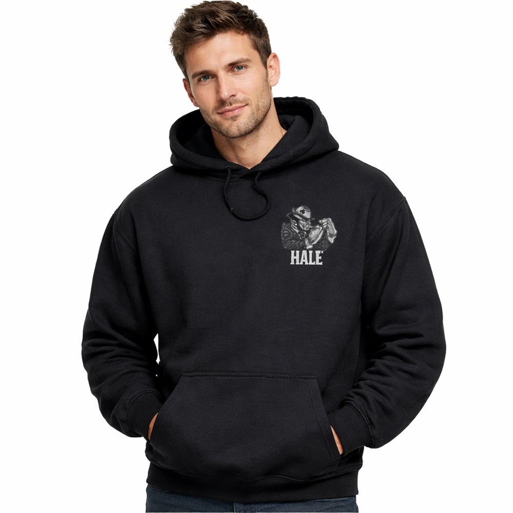 Gildan Heavy Blend Hoodie Hale Irish Fighter Black Men’s 2XL